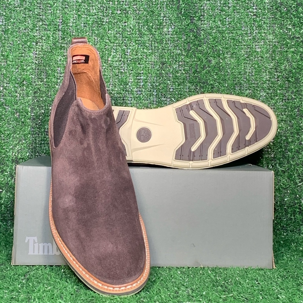 Timberland Mens Naples Chelsea dark brown boot. - Picture 3 of 7
